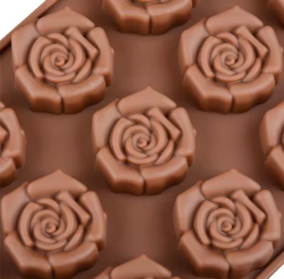 Flowers Shaped Silicone Chocolate Mold, Cake Decoration Tool, Reusable Rose Flower Chocolate Mold Flowers Shaped Silicone Chocolate Mold, Cake Decoration Tool, Reusable Rose Flower Chocolate Mold